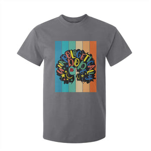 Black Girl Magic Pride T Shirt For Kid Unapologetically Dope Retro Sunset TS12 Charcoal Print Your Wear