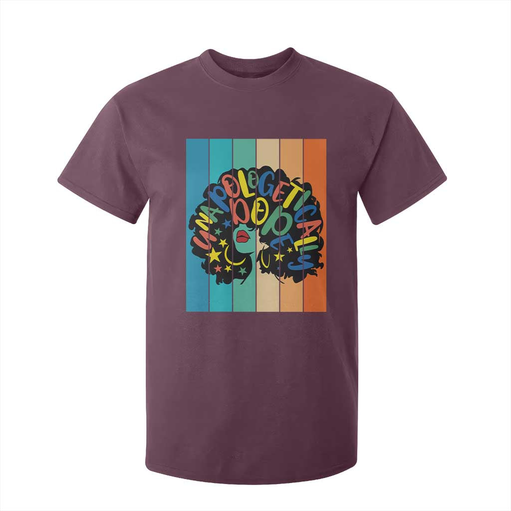 Black Girl Magic Pride T Shirt For Kid Unapologetically Dope Retro Sunset TS12 Maroon Print Your Wear
