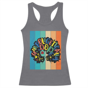 Black Girl Magic Pride Racerback Tank Top Unapologetically Dope Retro Sunset TS12 Charcoal Print Your Wear