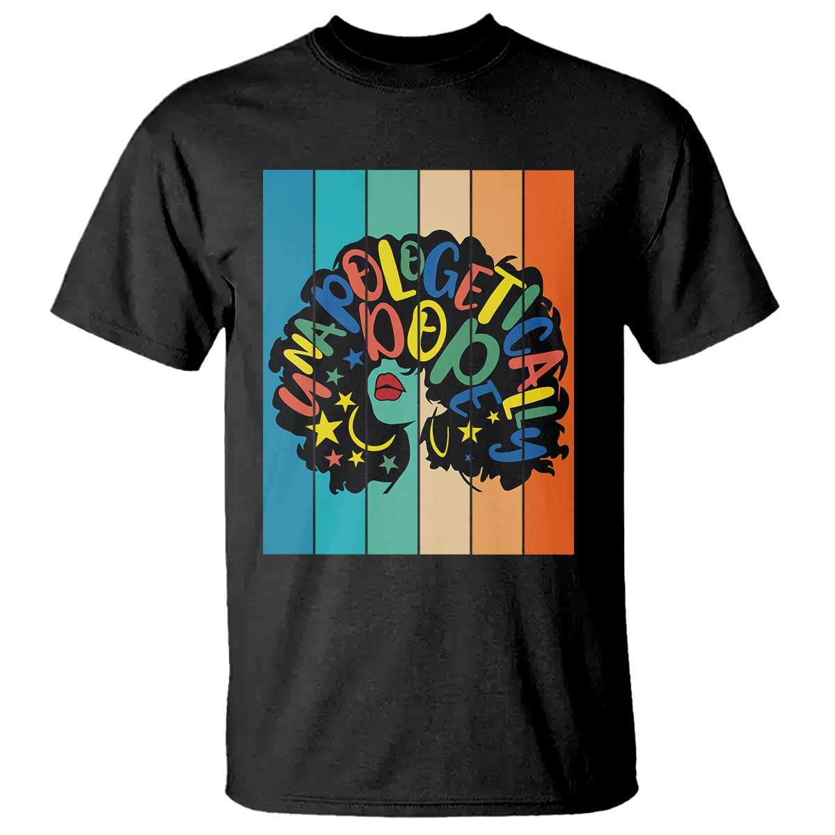 Black Girl Magic Pride T Shirt Unapologetically Dope Retro Sunset TS12 Black Print Your Wear