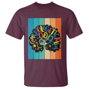 Black Girl Magic Pride T Shirt Unapologetically Dope Retro Sunset TS12 Maroon Print Your Wear