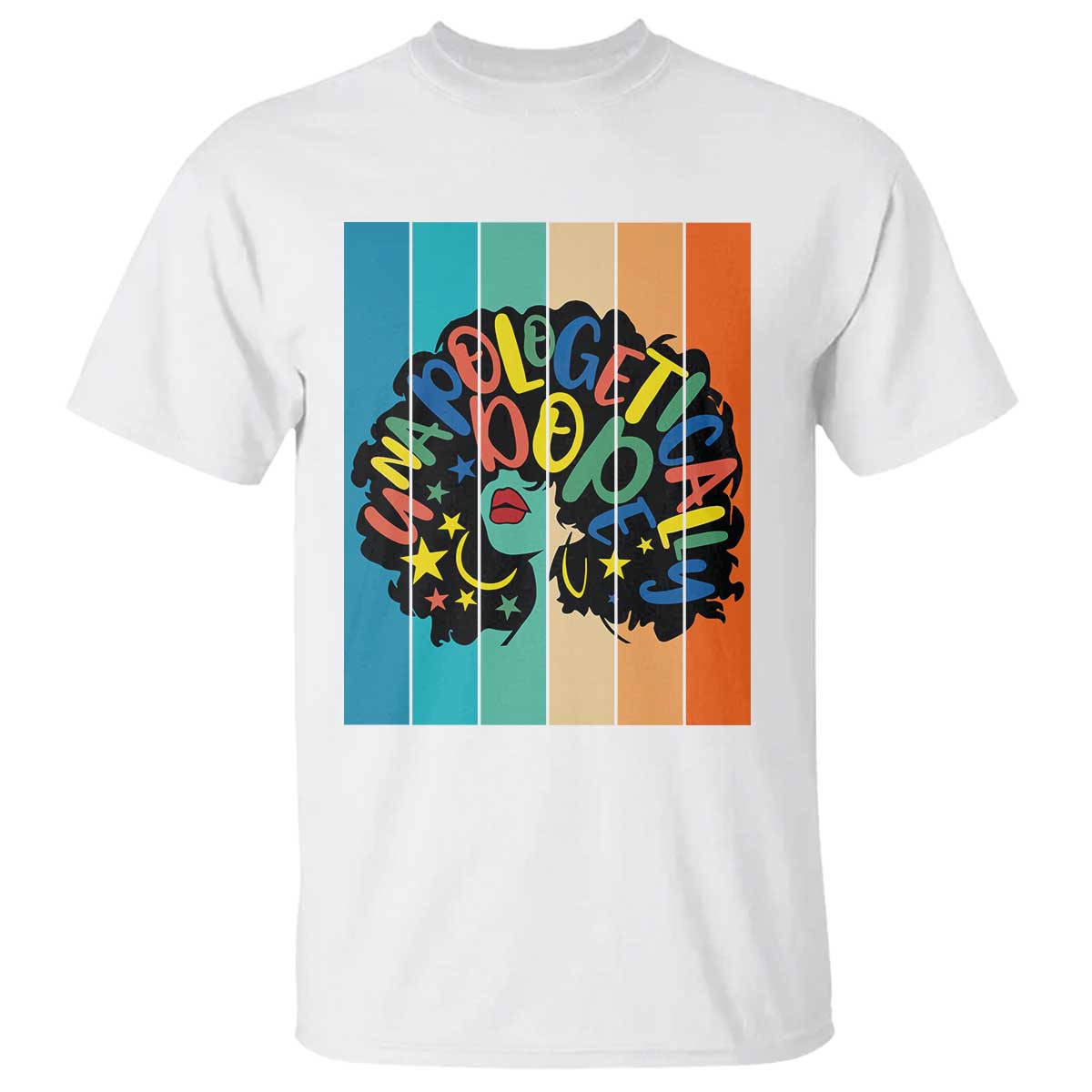 Black Girl Magic Pride T Shirt Unapologetically Dope Retro Sunset TS12 White Print Your Wear