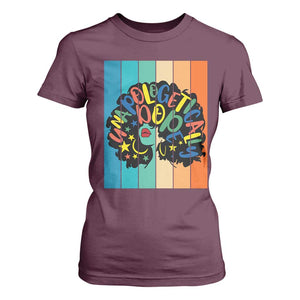 Black Girl Magic Pride T Shirt For Women Unapologetically Dope Retro Sunset TS12 Maroon Print Your Wear