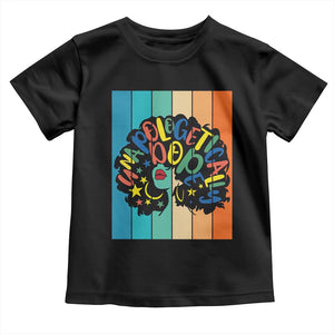 Black Girl Magic Pride Toddler T Shirt Unapologetically Dope Retro Sunset TS12 Black Print Your Wear