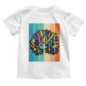 Black Girl Magic Pride Toddler T Shirt Unapologetically Dope Retro Sunset TS12 White Print Your Wear