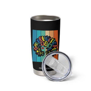 Black Girl Magic Pride Tumbler Cup Unapologetically Dope Retro Sunset TS12 Print Your Wear