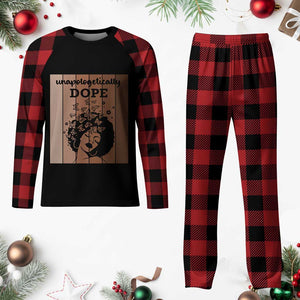 Inspirational Black Women Gift Plaid Pajama Set Unapologetically Dope TS12 Buffalo Plaid Print Your Wear
