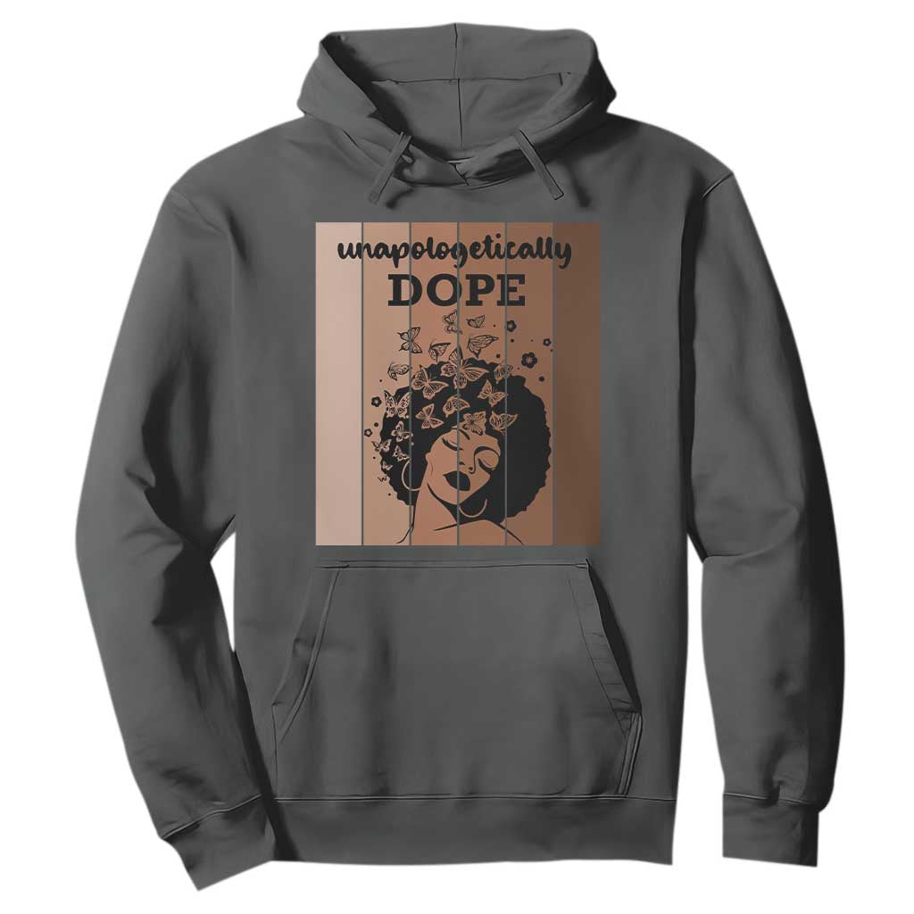 Inspirational Black Women Gift Hoodie Unapologetically Dope TS12 Dark Heather Print Your Wear