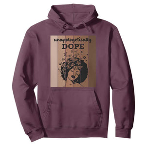 Inspirational Black Women Gift Hoodie Unapologetically Dope TS12 Maroon Print Your Wear