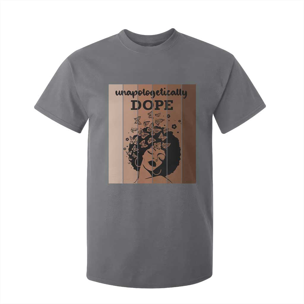 Inspirational Black Women Gift T Shirt For Kid Unapologetically Dope TS12 Charcoal Print Your Wear