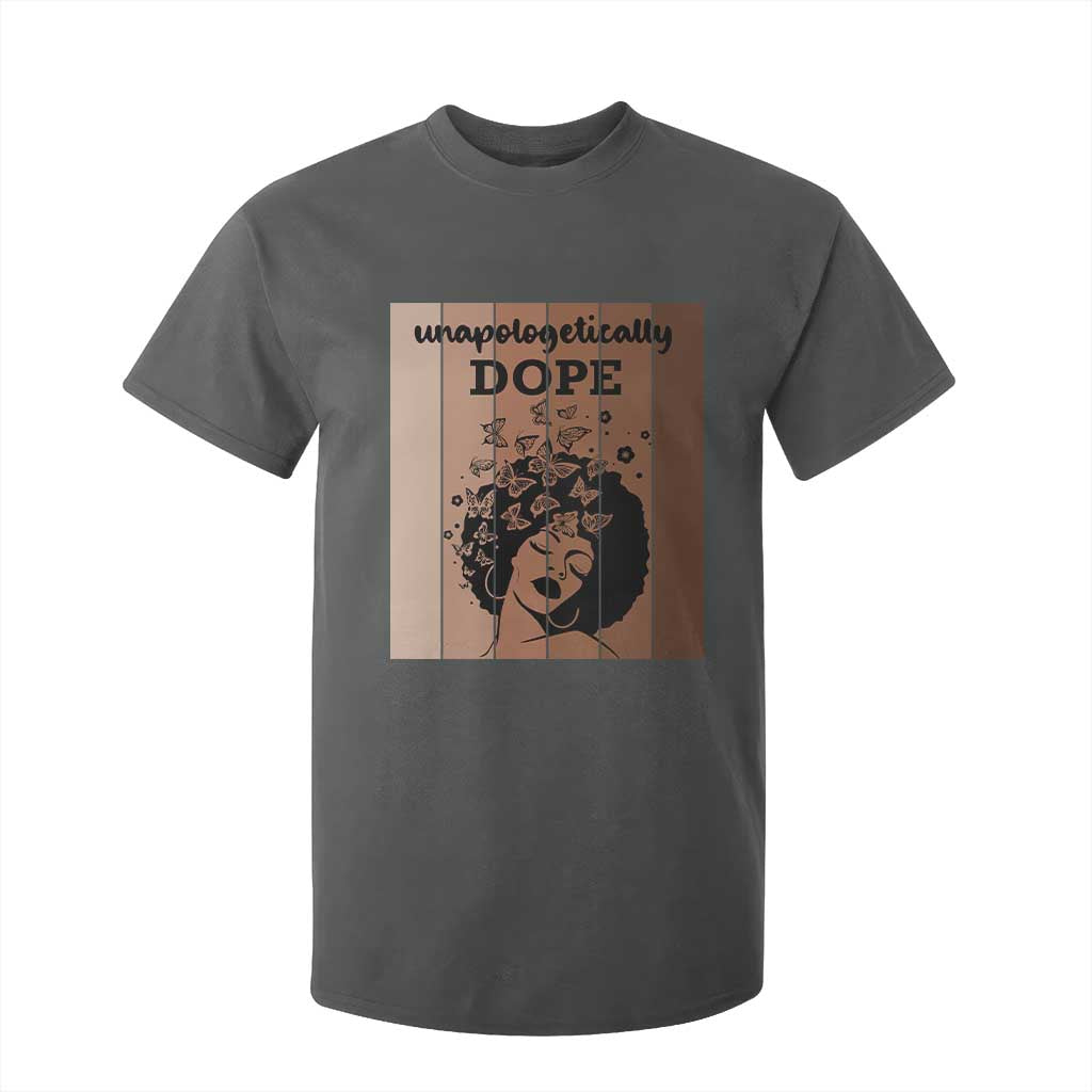 Inspirational Black Women Gift T Shirt For Kid Unapologetically Dope TS12 Dark Heather Print Your Wear