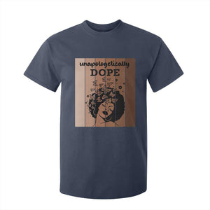 Inspirational Black Women Gift T Shirt For Kid Unapologetically Dope TS12 Navy Print Your Wear