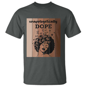 Inspirational Black Women Gift T Shirt Unapologetically Dope TS12 Dark Heather Print Your Wear