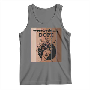 Inspirational Black Women Gift Tank Top Unapologetically Dope TS12 Black Heather Print Your Wear