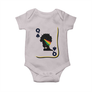 Black Woman Gift Baby Onesie Melanin Queen Card TS12 Ice Gray Print Your Wear