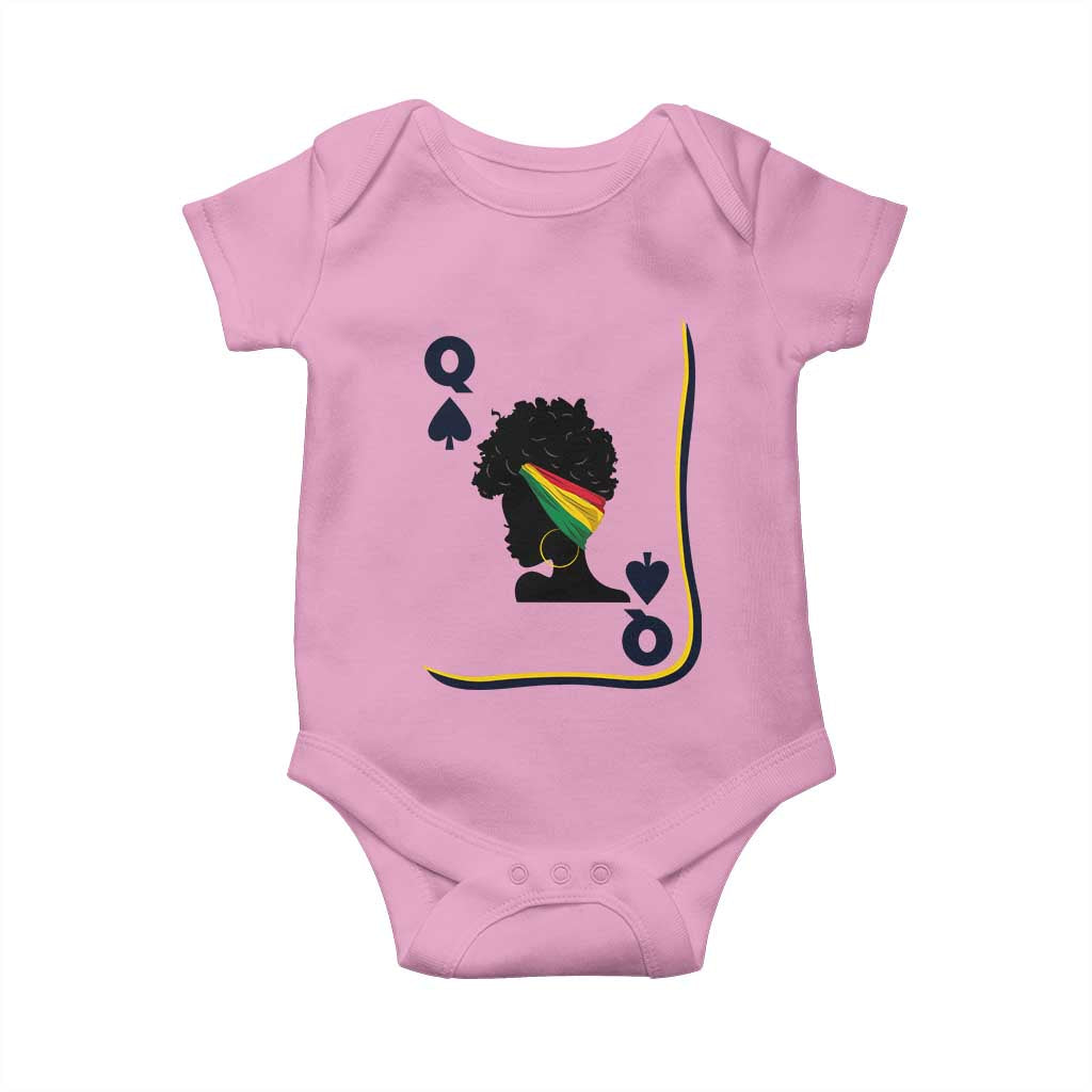Black Woman Gift Baby Onesie Melanin Queen Card TS12 Light Pink Print Your Wear
