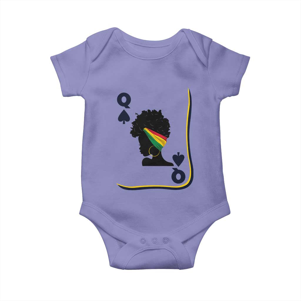 Black Woman Gift Baby Onesie Melanin Queen Card TS12 Violet Print Your Wear