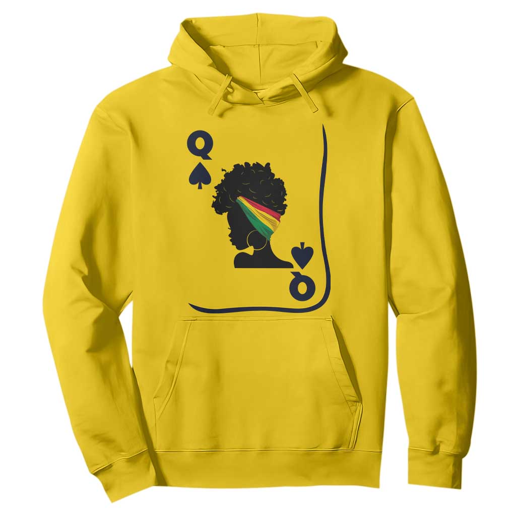 Black Woman Gift Hoodie Melanin Queen Card - Print Your Wear