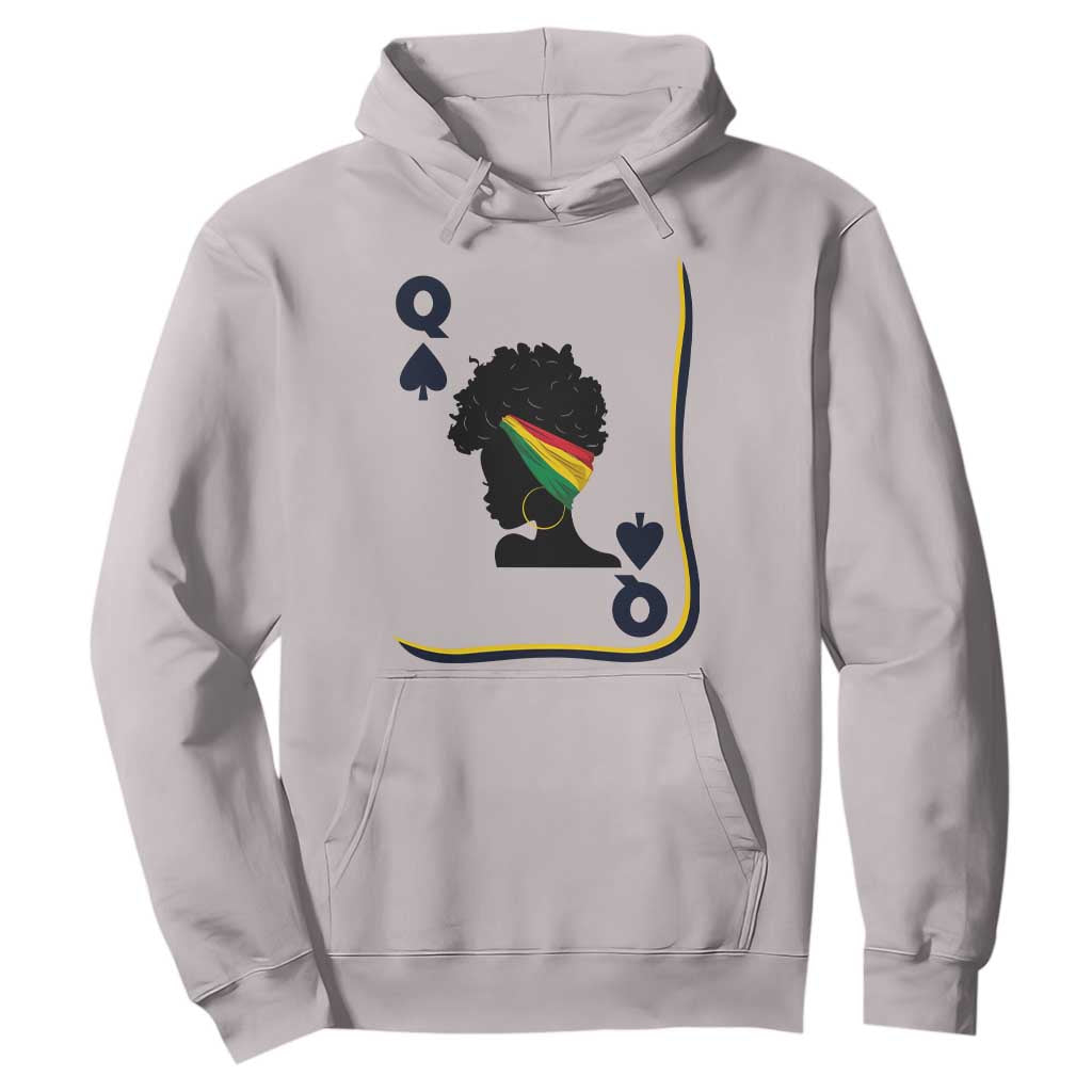 Black Woman Gift Hoodie Melanin Queen Card TS12 Ice Gray Print Your Wear