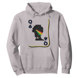 Black Woman Gift Hoodie Melanin Queen Card TS12 Ice Gray Print Your Wear