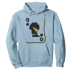 Black Woman Gift Hoodie Melanin Queen Card TS12 Light Blue Print Your Wear