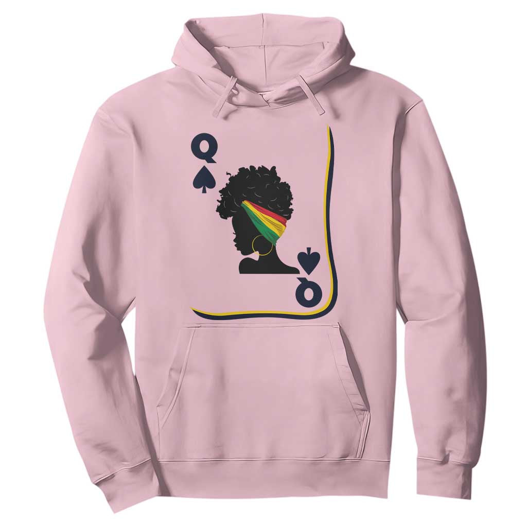Black Woman Gift Hoodie Melanin Queen Card TS12 Light Pink Print Your Wear