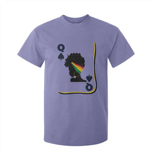 Black Woman Gift T Shirt For Kid Melanin Queen Card TS12 Violet Print Your Wear
