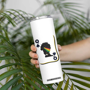 Black Woman Gift Skinny Tumbler Melanin Queen Card TS12 Print Your Wear