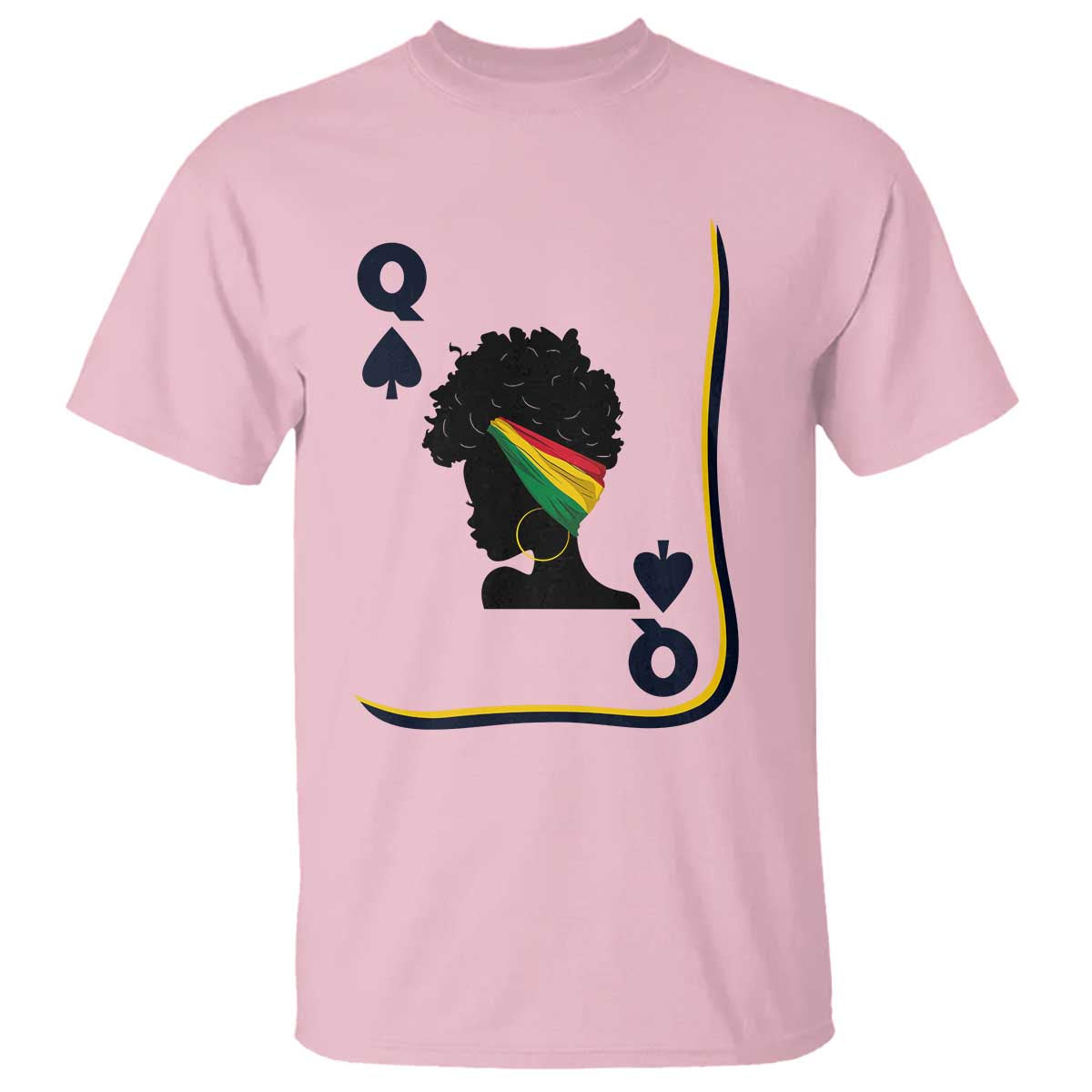 Black Woman Gift T Shirt Melanin Queen Card TS12 Light Pink Print Your Wear