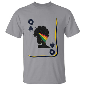 Black Woman Gift T Shirt Melanin Queen Card TS12 Sport Gray Print Your Wear
