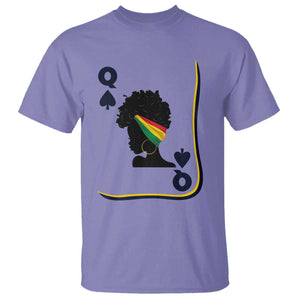 Black Woman Gift T Shirt Melanin Queen Card TS12 Violet Print Your Wear