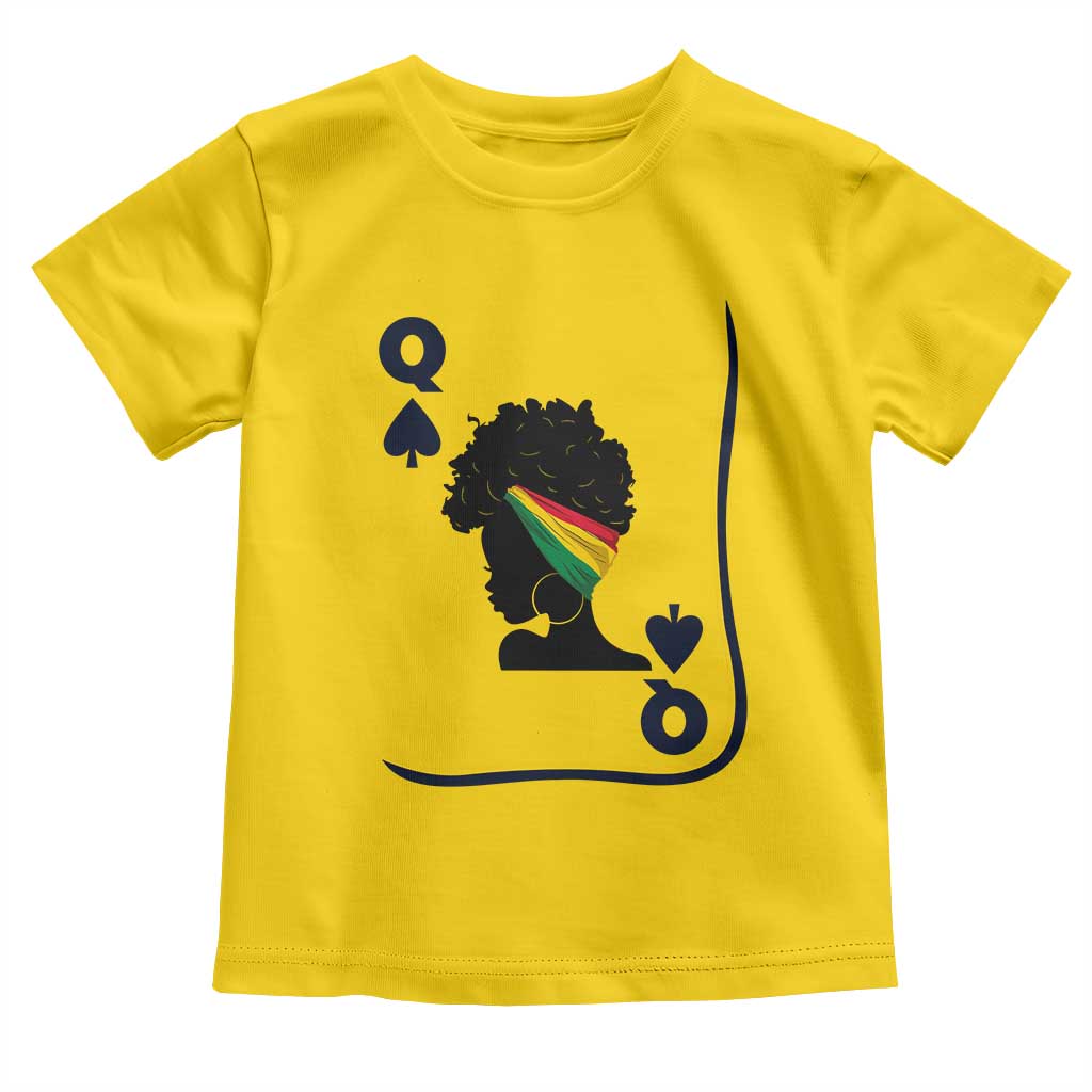 Black Woman Gift Toddler T Shirt Melanin Queen Card TS12 Daisy Print Your Wear