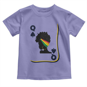 Black Woman Gift Toddler T Shirt Melanin Queen Card TS12 Violet Print Your Wear