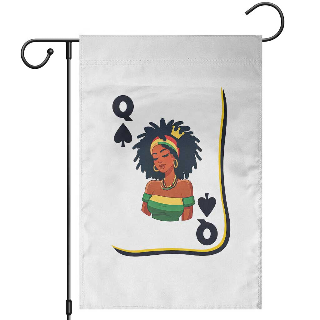 Queen Of Spades Black Girl Garden Flag African American Women Pride TS12 White Print Your Wear