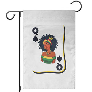 Queen Of Spades Black Girl Garden Flag African American Women Pride TS12 White Print Your Wear