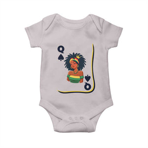 Queen Of Spades Black Girl Baby Onesie African American Women Pride TS12 Ice Gray Print Your Wear