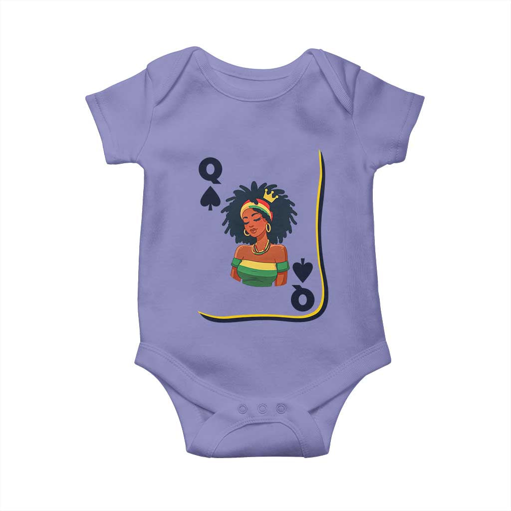 Queen Of Spades Black Girl Baby Onesie African American Women Pride TS12 Violet Print Your Wear