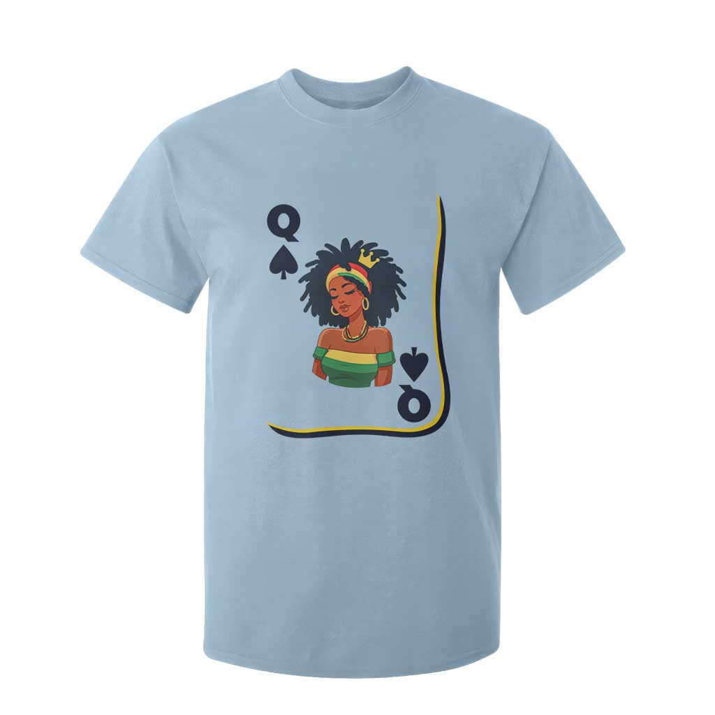 Queen Of Spades Black Girl T Shirt For Kid African American Women Pride TS12 Light Blue Print Your Wear