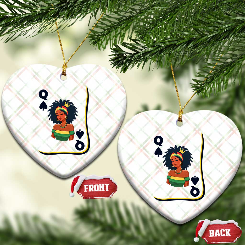 Queen Of Spades Black Girl Ceramic Ornament African American Women Pride TS12 Print Your Wear