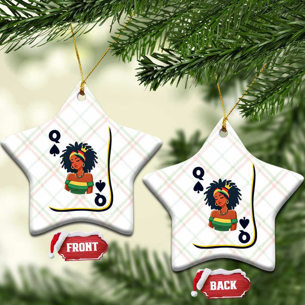 Queen Of Spades Black Girl Ceramic Ornament African American Women Pride TS12 Print Your Wear