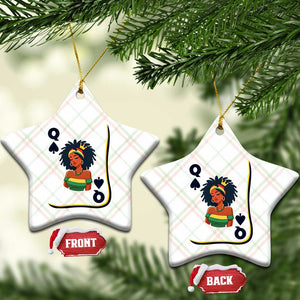 Queen Of Spades Black Girl Ceramic Ornament African American Women Pride TS12 Print Your Wear