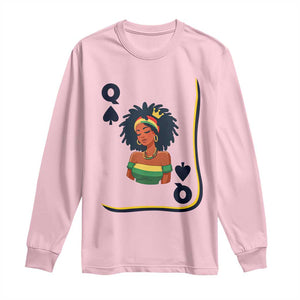 Queen Of Spades Black Girl Long Sleeve Shirt African American Women Pride TS12 Light Pink Print Your Wear