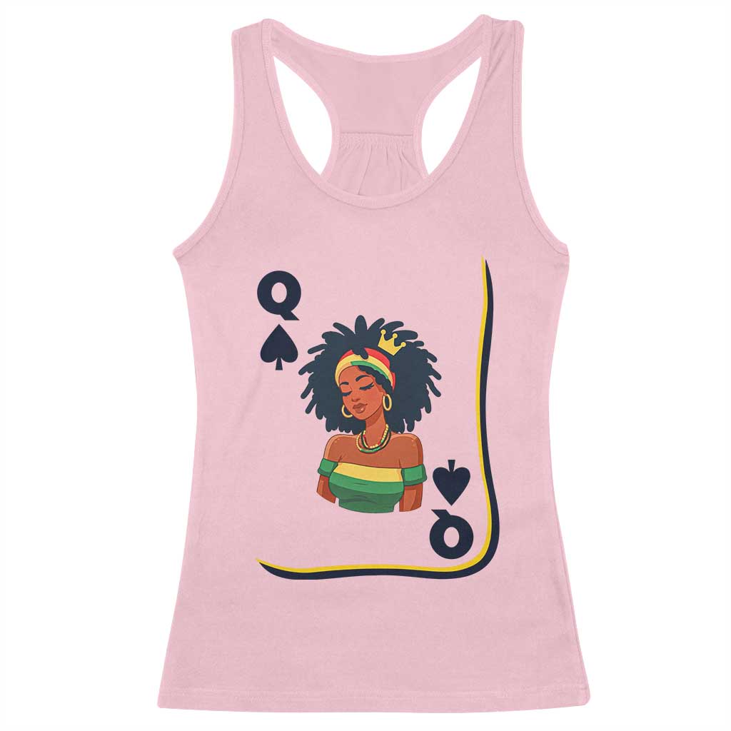 Queen Of Spades Black Girl Racerback Tank Top African American Women Pride TS12 Light Pink Print Your Wear