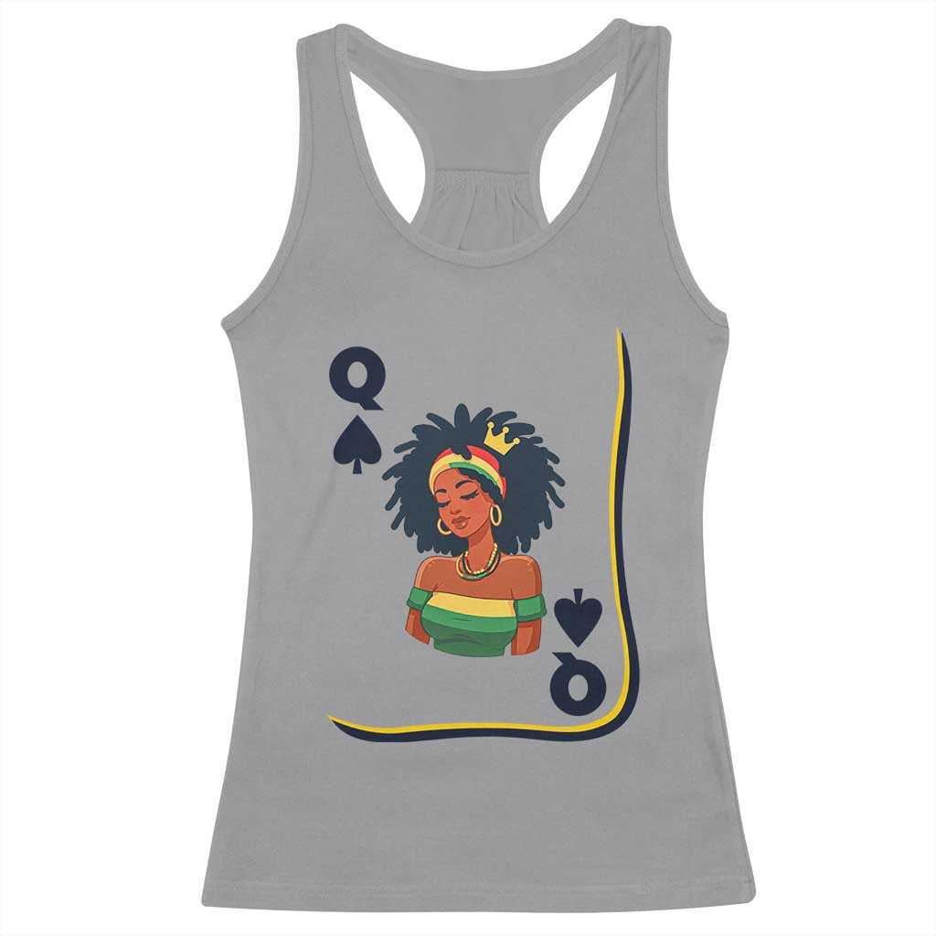 Queen Of Spades Black Girl Racerback Tank Top African American Women Pride TS12 Sport Gray Print Your Wear