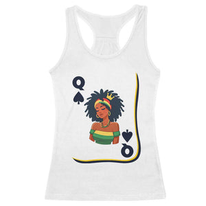 Queen Of Spades Black Girl Racerback Tank Top African American Women Pride TS12 White Print Your Wear