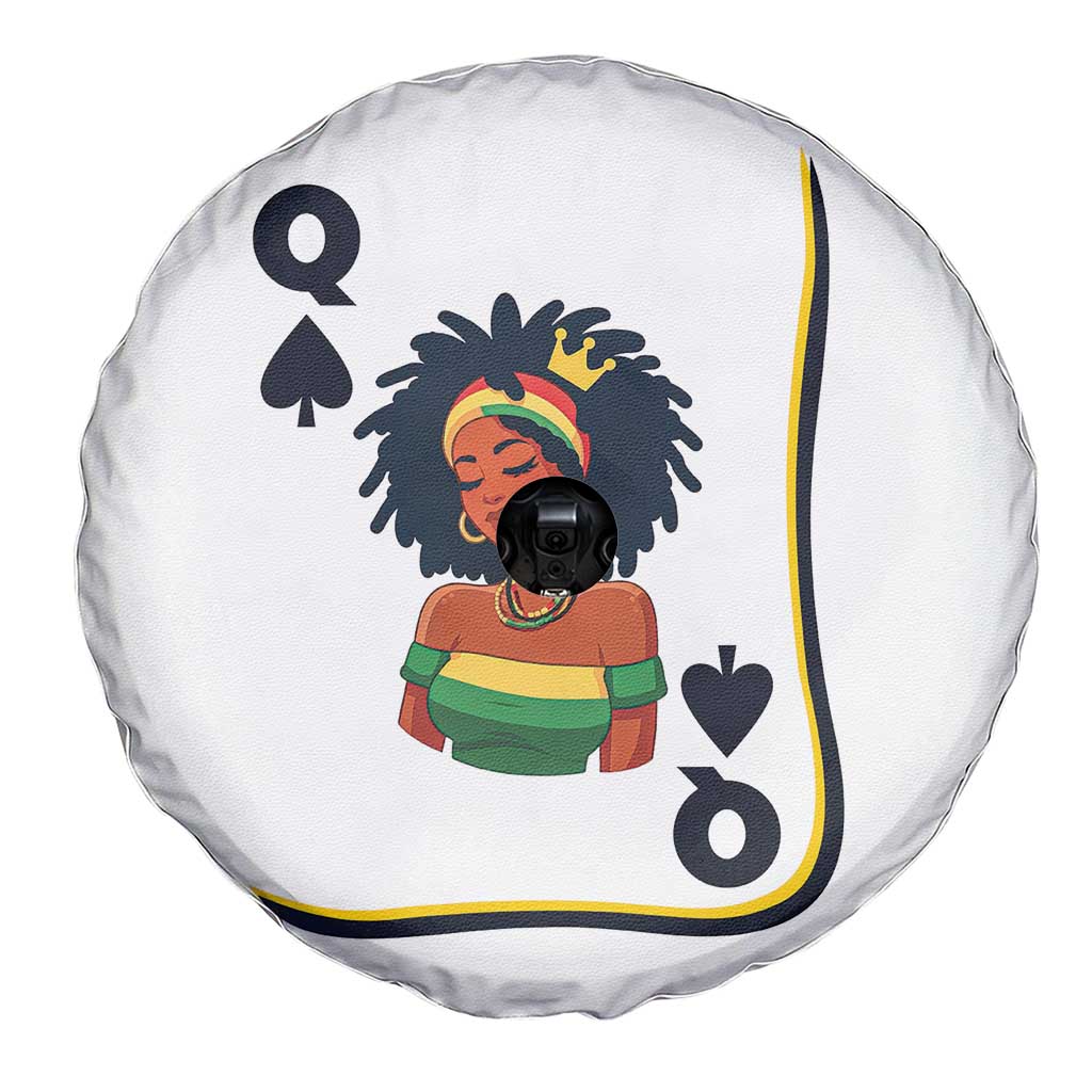 Queen Of Spades Black Girl Spare Tire Cover African American Women Pride TS12 Print Your Wear