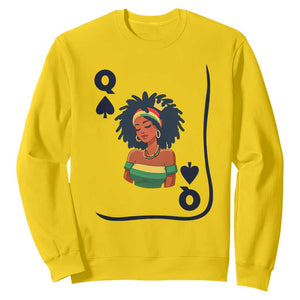 Queen Of Spades Black Girl Sweatshirt African American Women Pride TS12 Daisy Print Your Wear