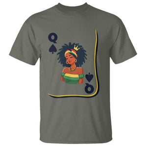 Queen Of Spades Black Girl T Shirt African American Women Pride TS12 Military Green Print Your Wear