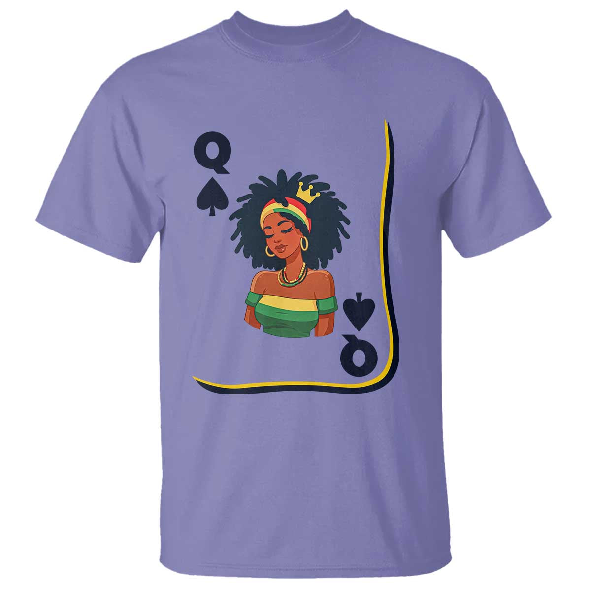 Queen Of Spades Black Girl T Shirt African American Women Pride TS12 Violet Print Your Wear