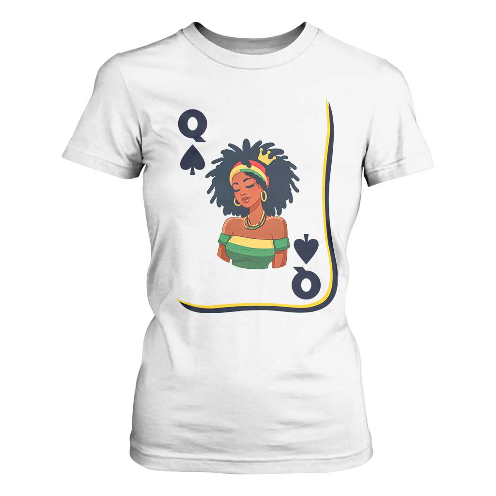 Queen Of Spades Black Girl T Shirt For Women African American Women Pride TS12 White Print Your Wear